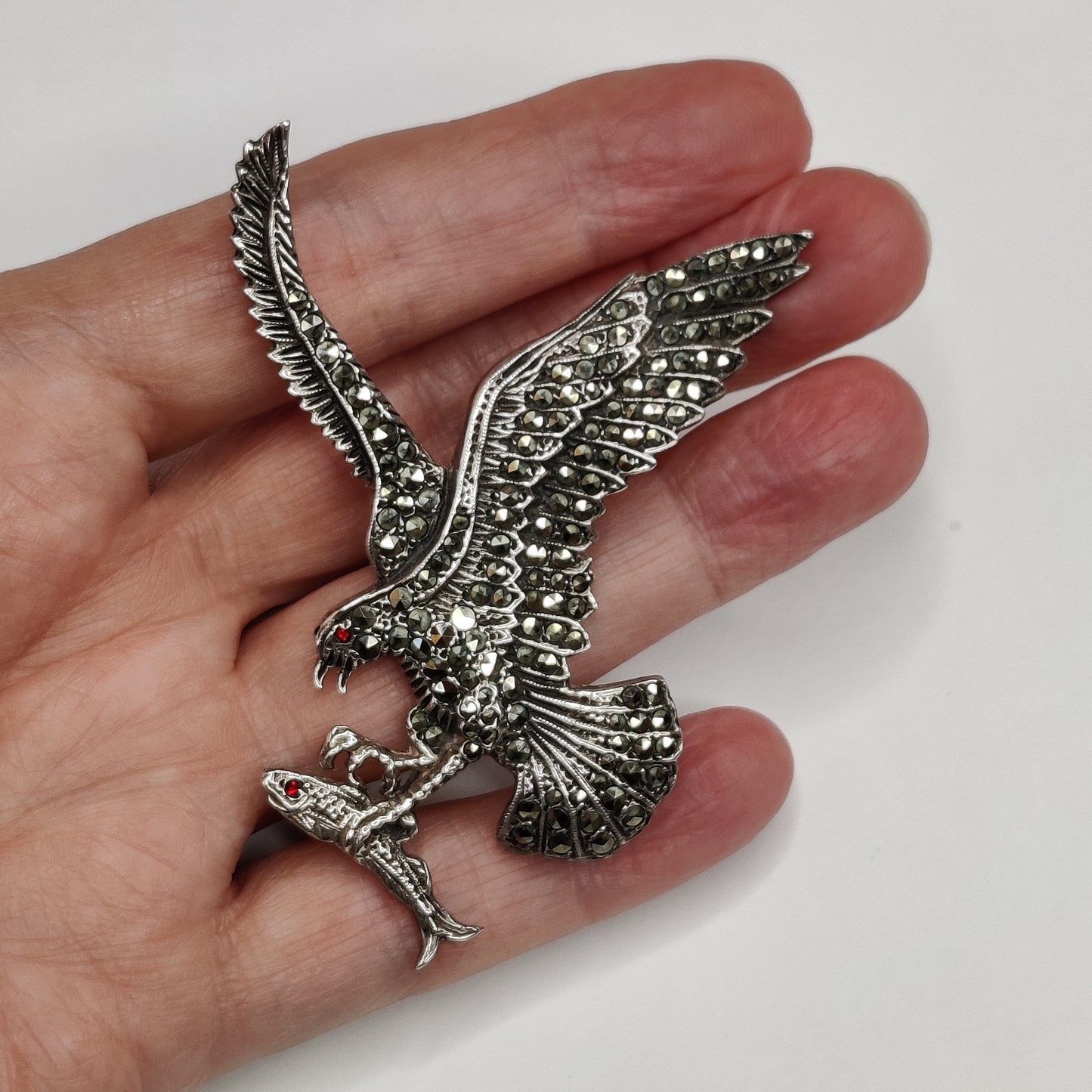 Vintage Silver Eagle Brooch