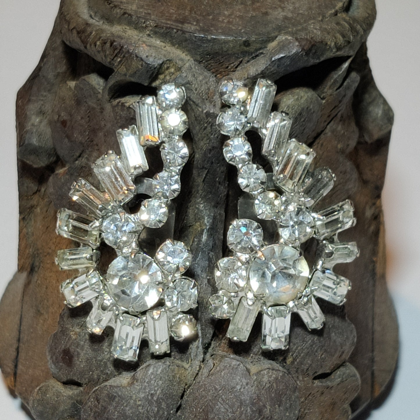 1960s Statement Diamante Earrings