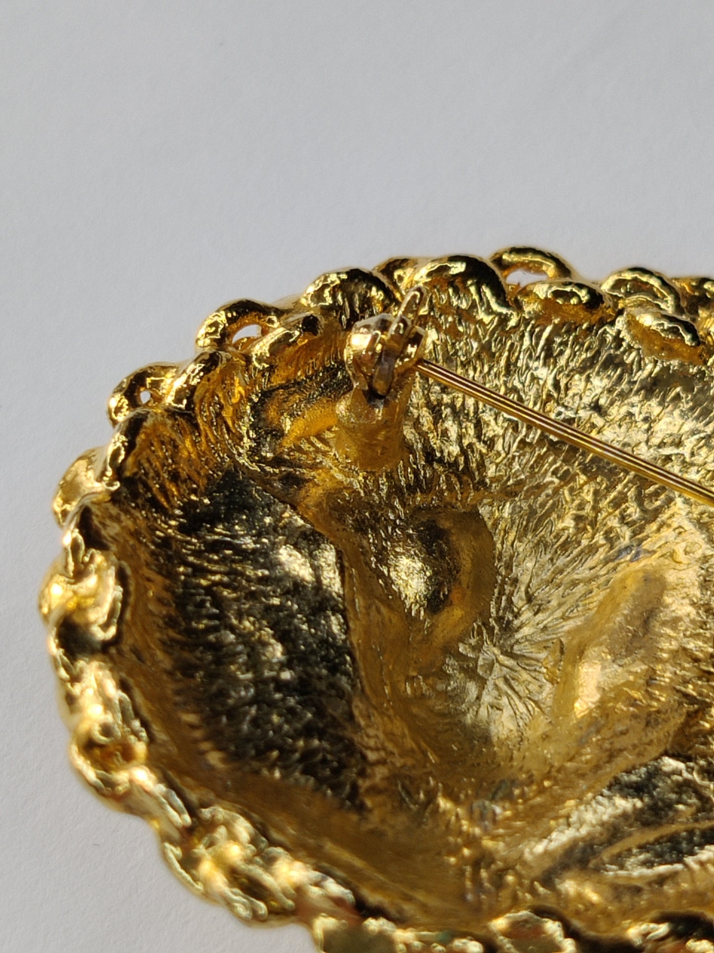 Vintage Lions Head Brooch