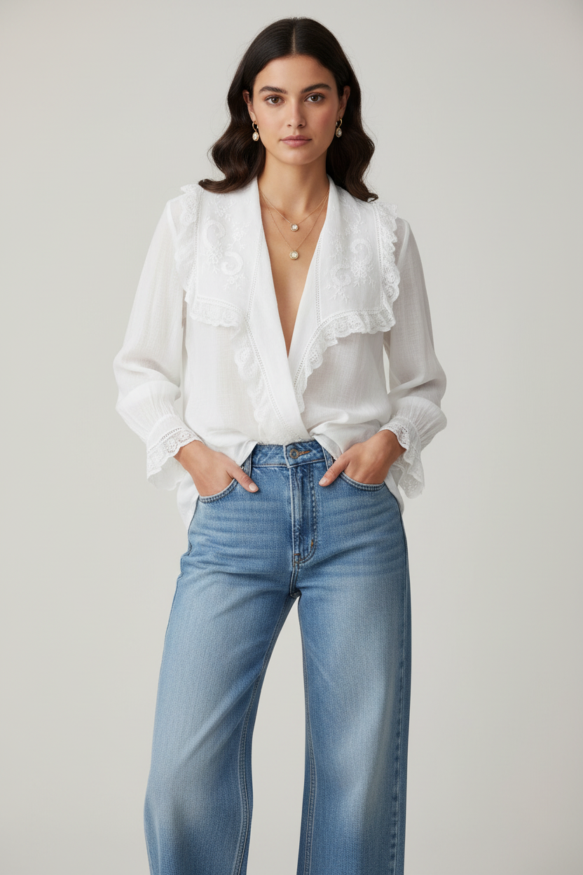 Antique Whitework and Lace Blouse
