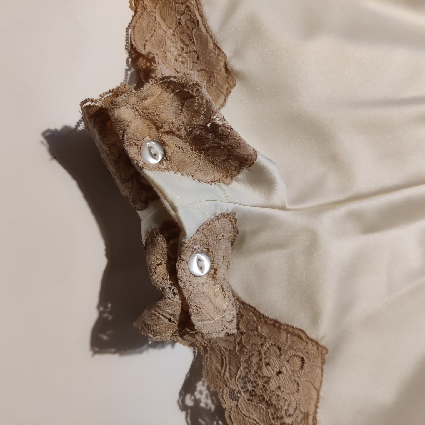 Vintage 'Coffee & Cream' Teddy/Camiknickers