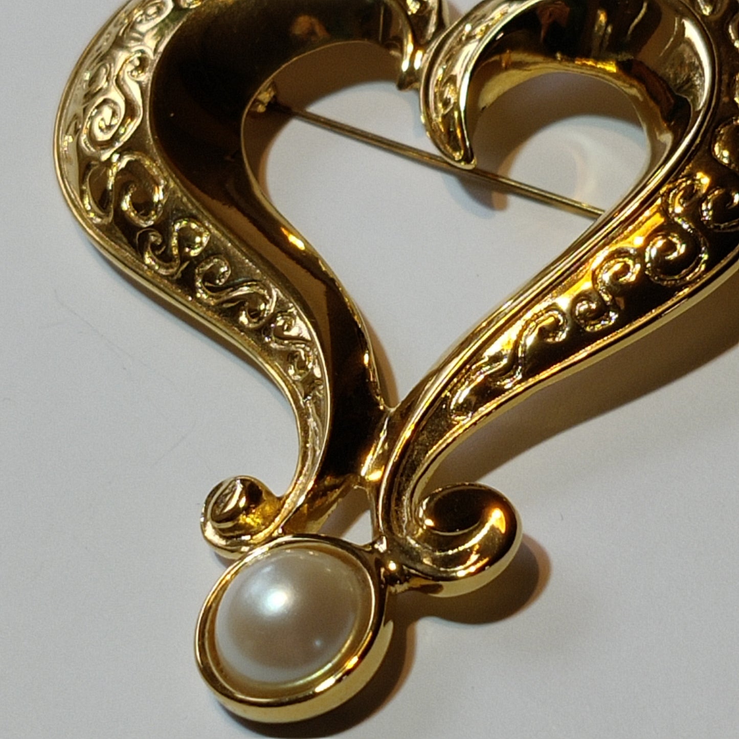Vintage Heart Brooch