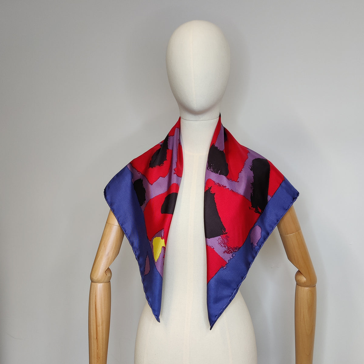 Donald Hamilton Fraser RA 1980s Silk Twill Scarf
