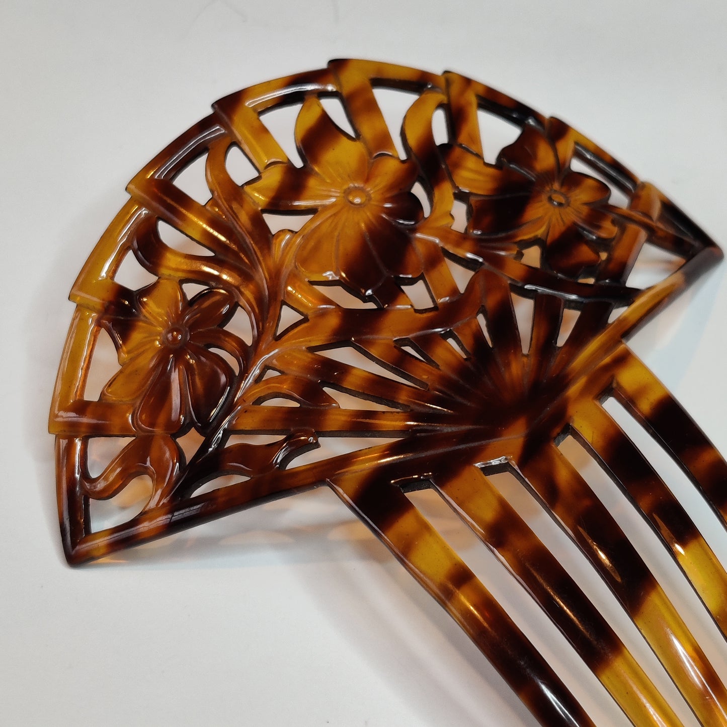 Art Deco Celluloid Hair Comb