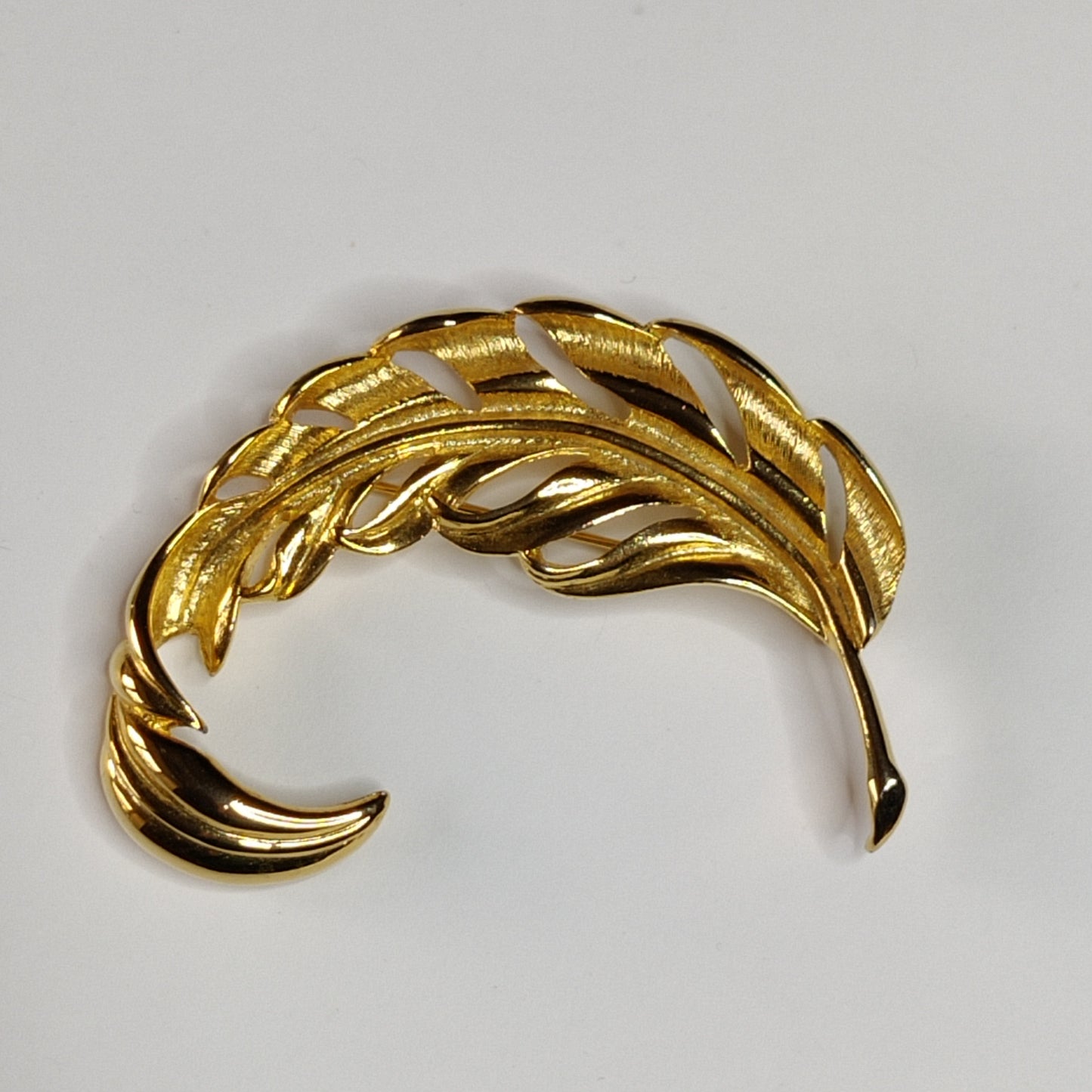 1960s Leaf Brooch