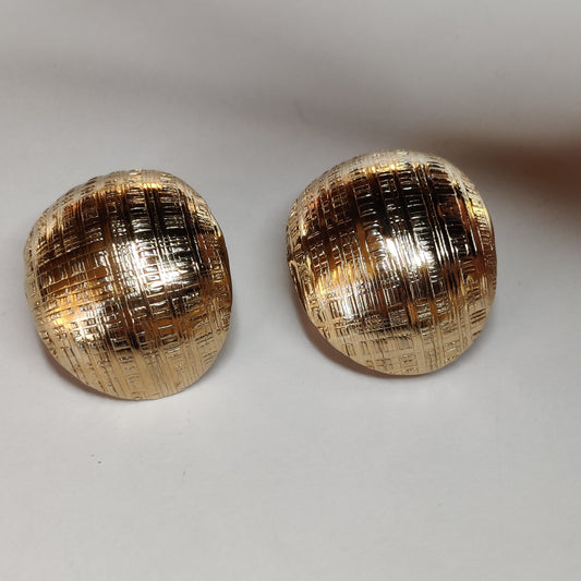 Vintage Domed Earrings