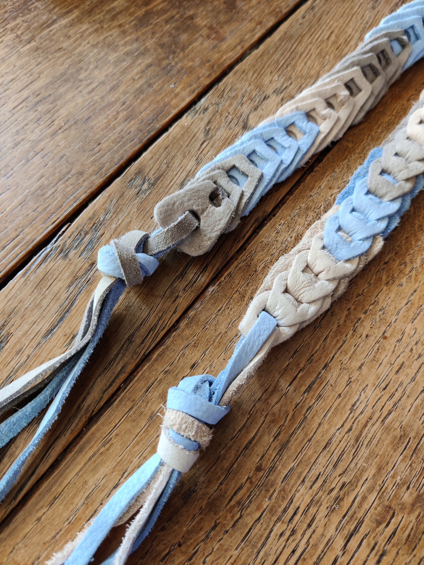 Vintage Plaited Leather Belt
