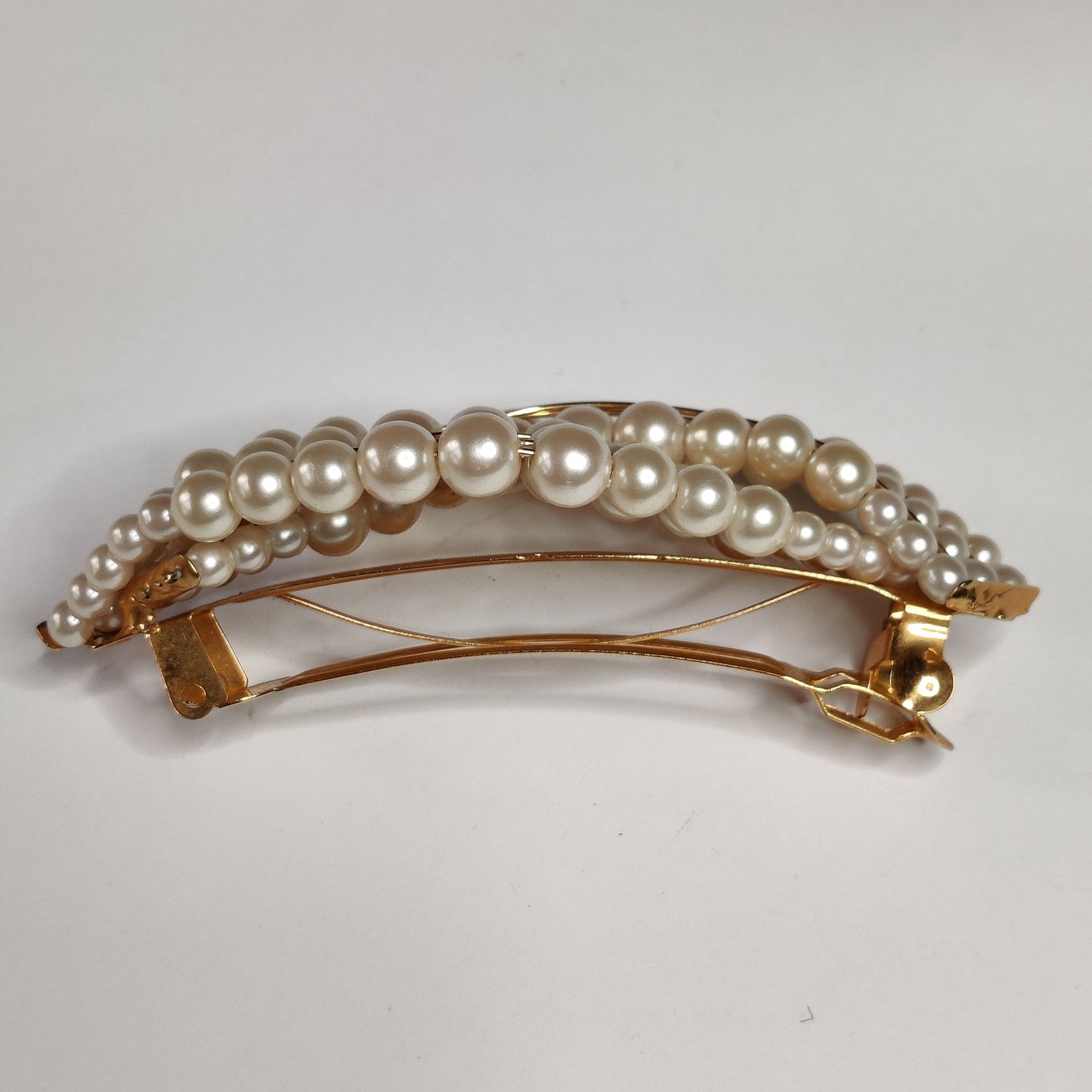 Vintage Pearl Hair Slide Barrette