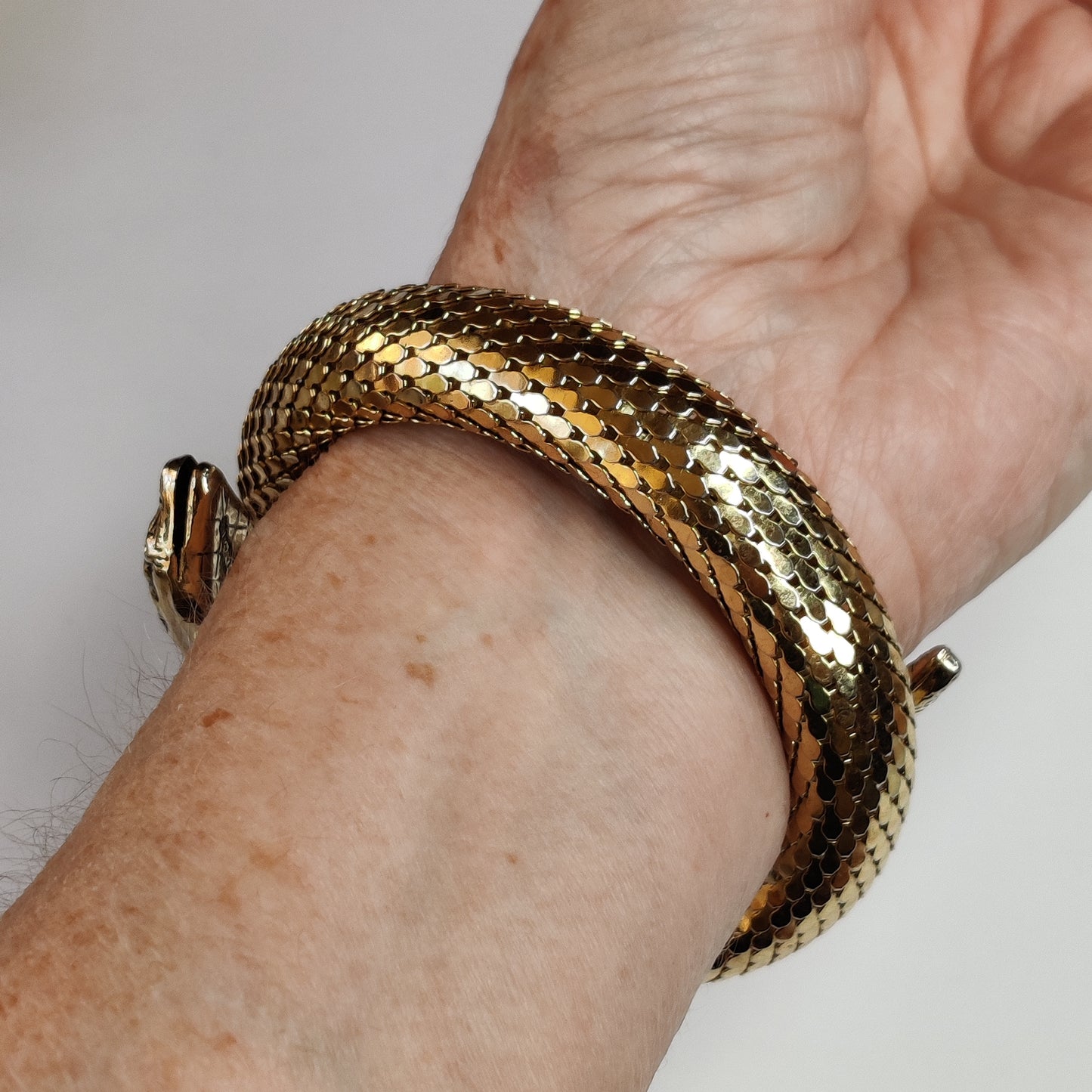 Vintage Whiting & Davis Snake Bracelet