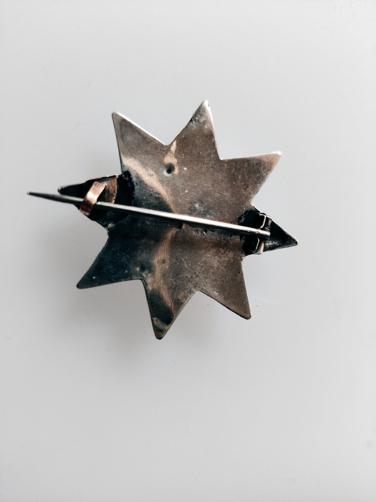 Antique Silver Star Brooch