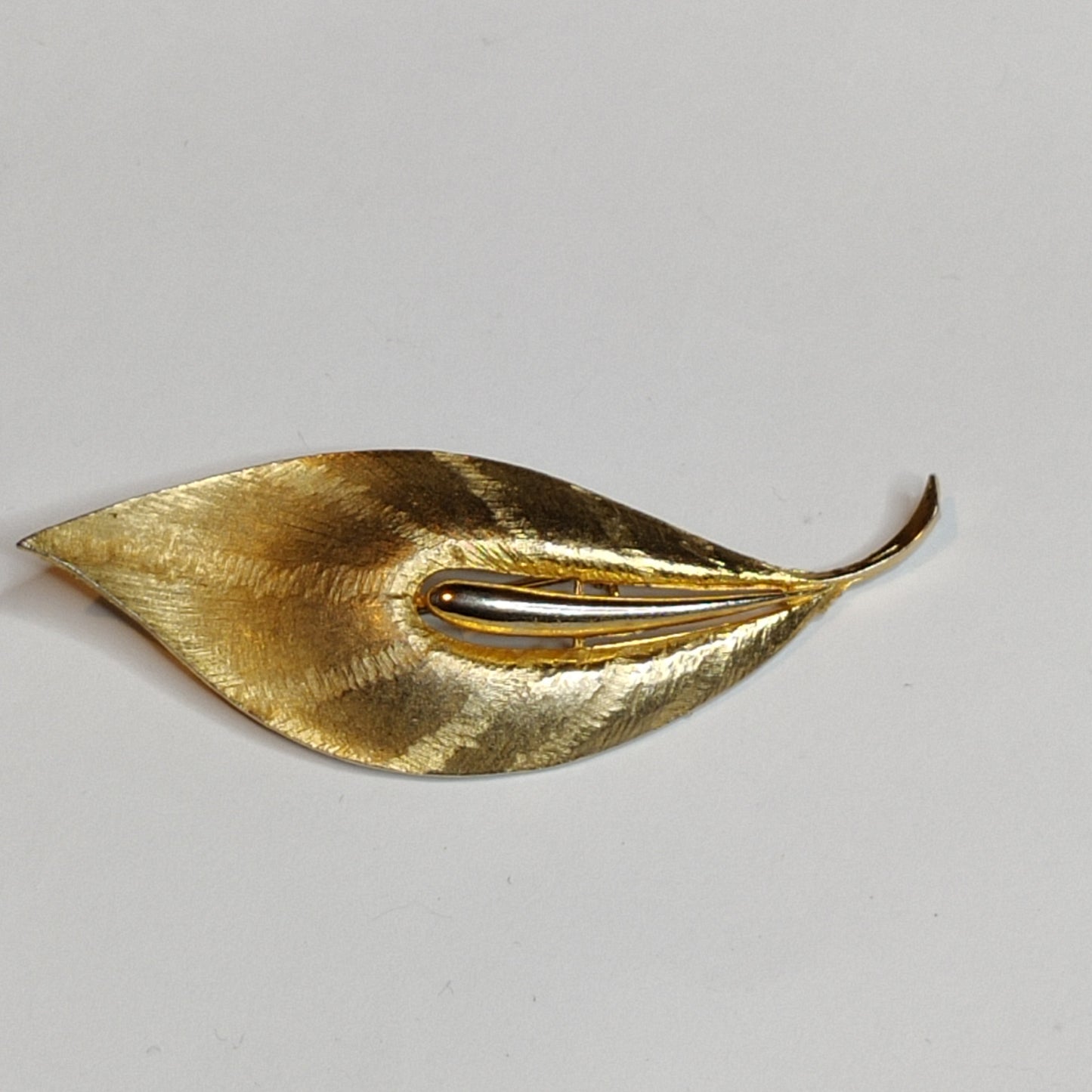 1960s Leaf Brooch