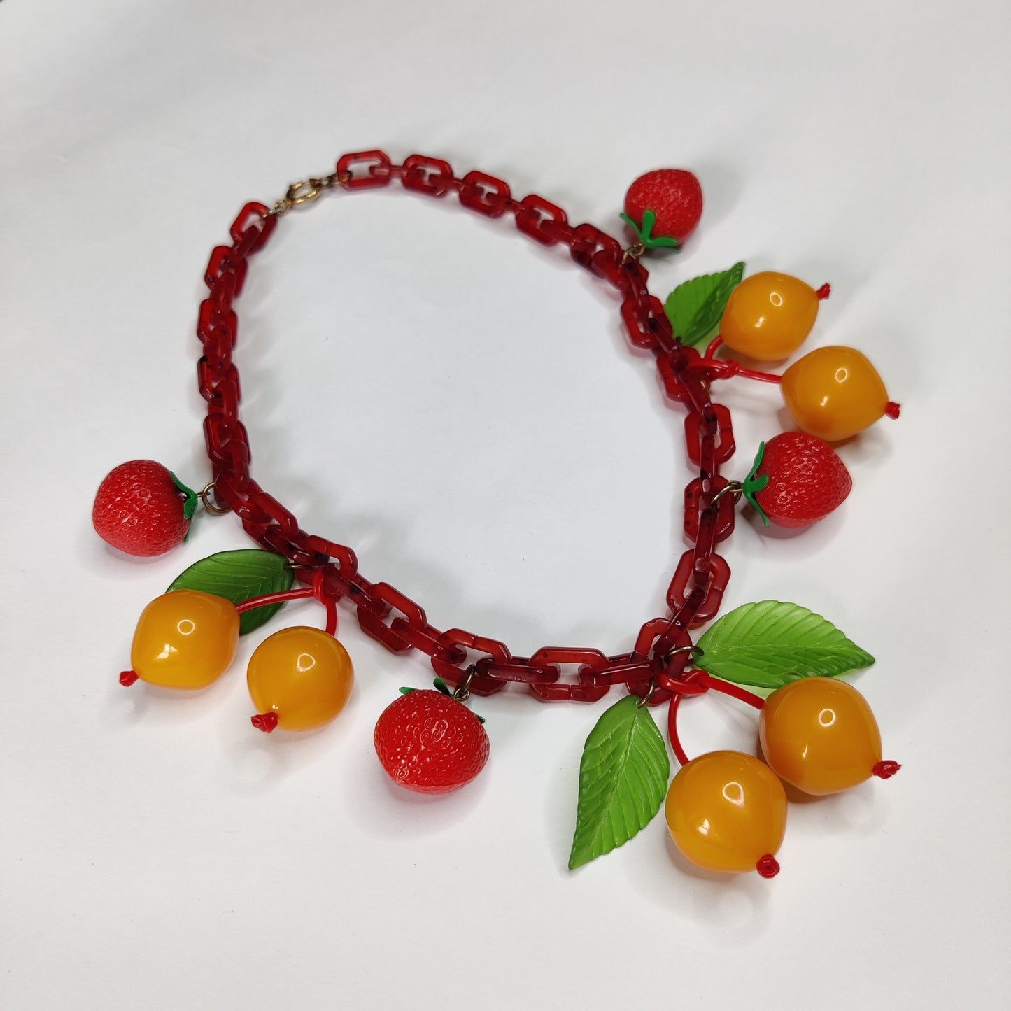 Vintage Fruit Necklace