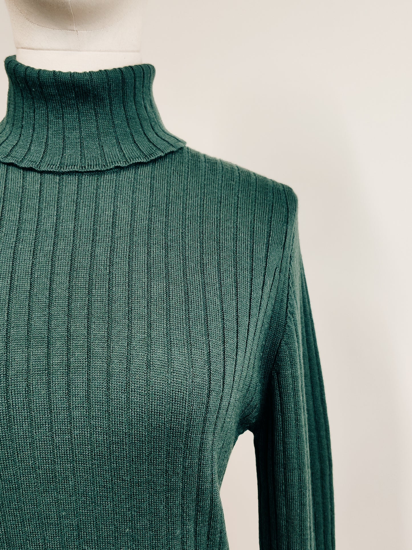 Vintage Jaeger Merino Polo Neck Jumper