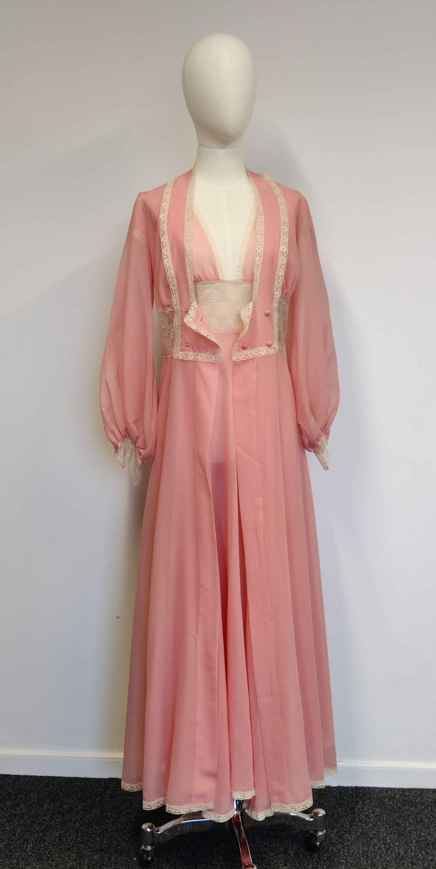 Vintage Janet Reger Nightdress and Gown Set