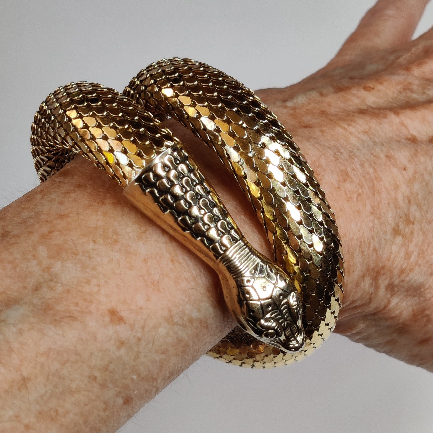 Vintage Whiting & Davis Snake Bracelet