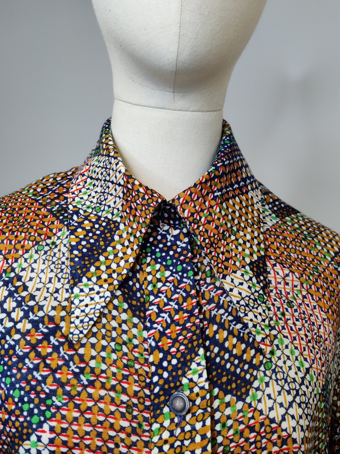 1970s Patterned Shirt/Blouse