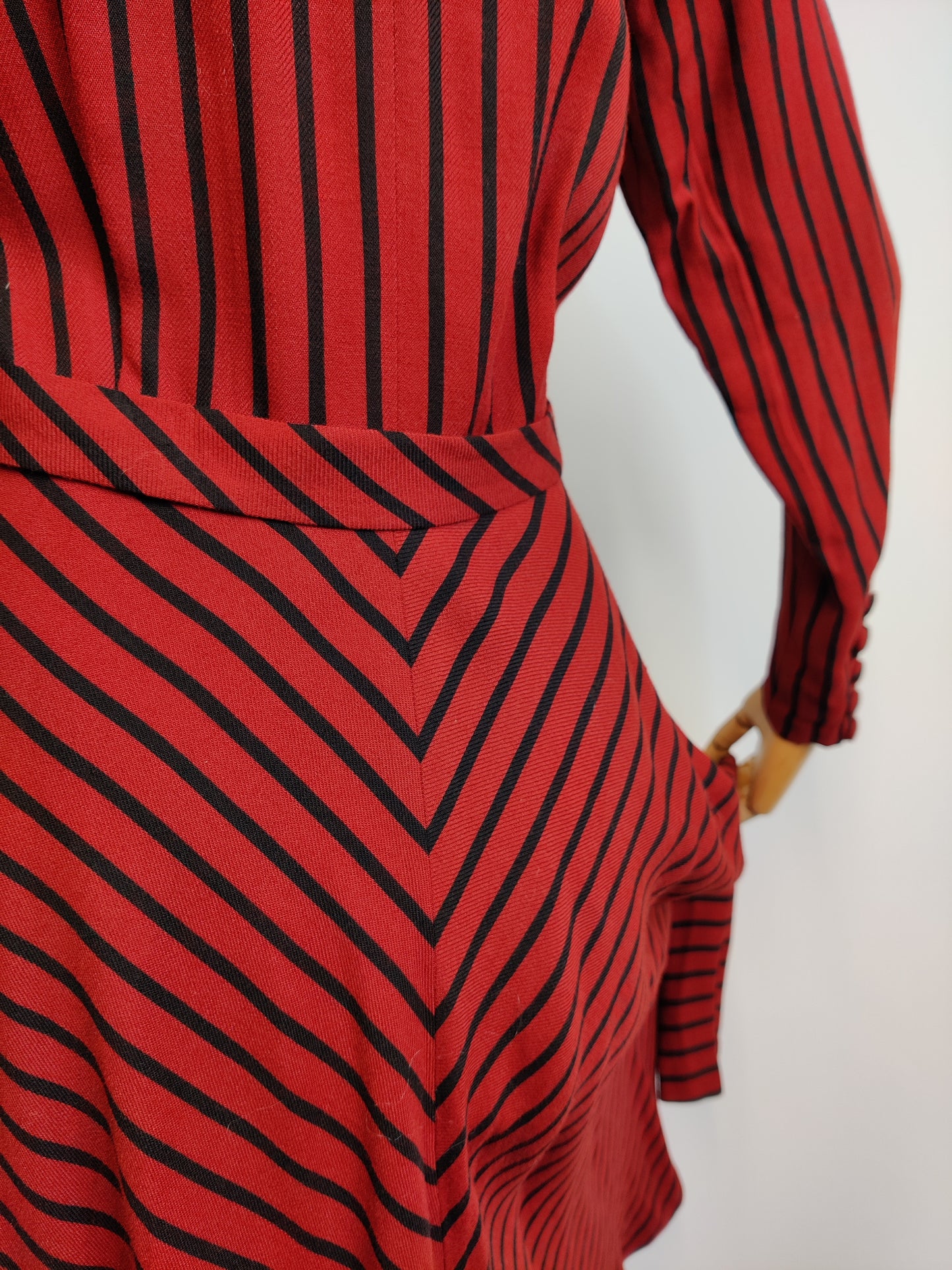 1930s Striped Dress