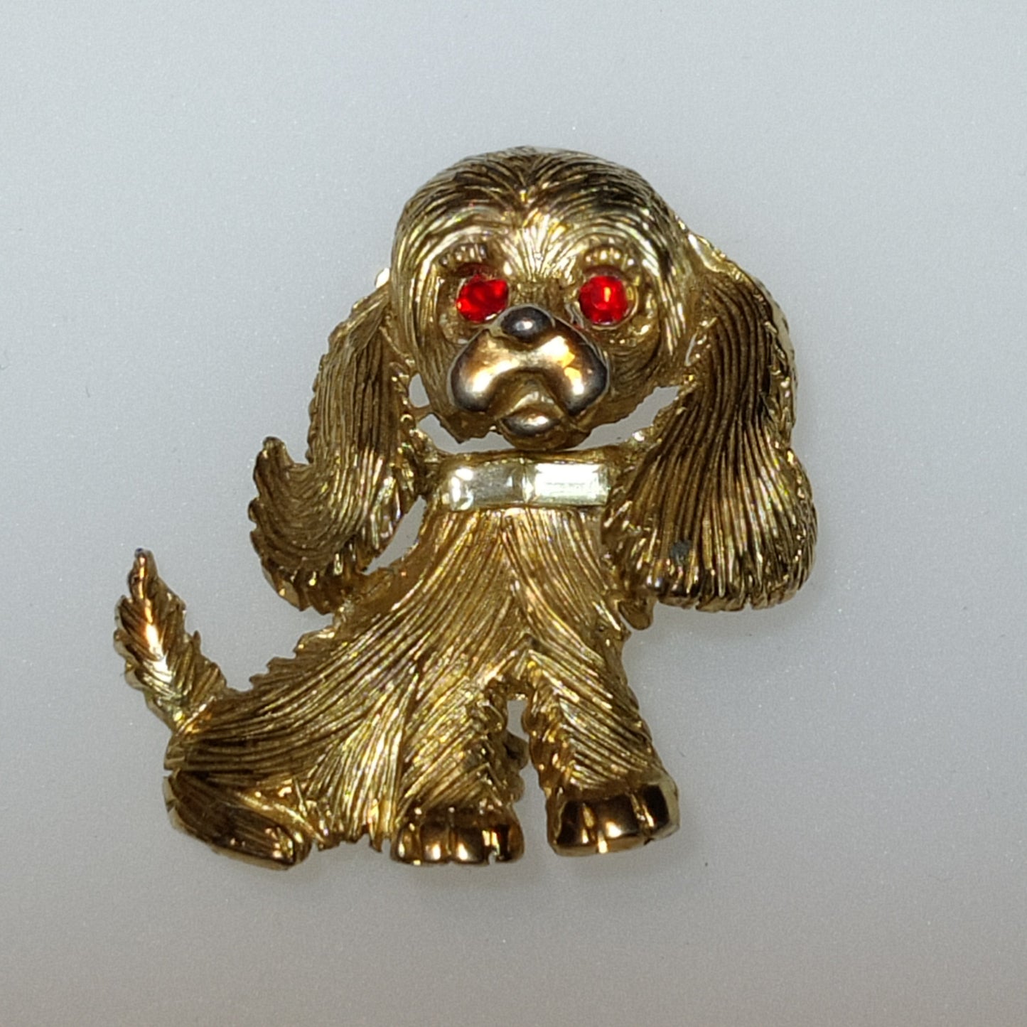 Vintage Puppy Brooch