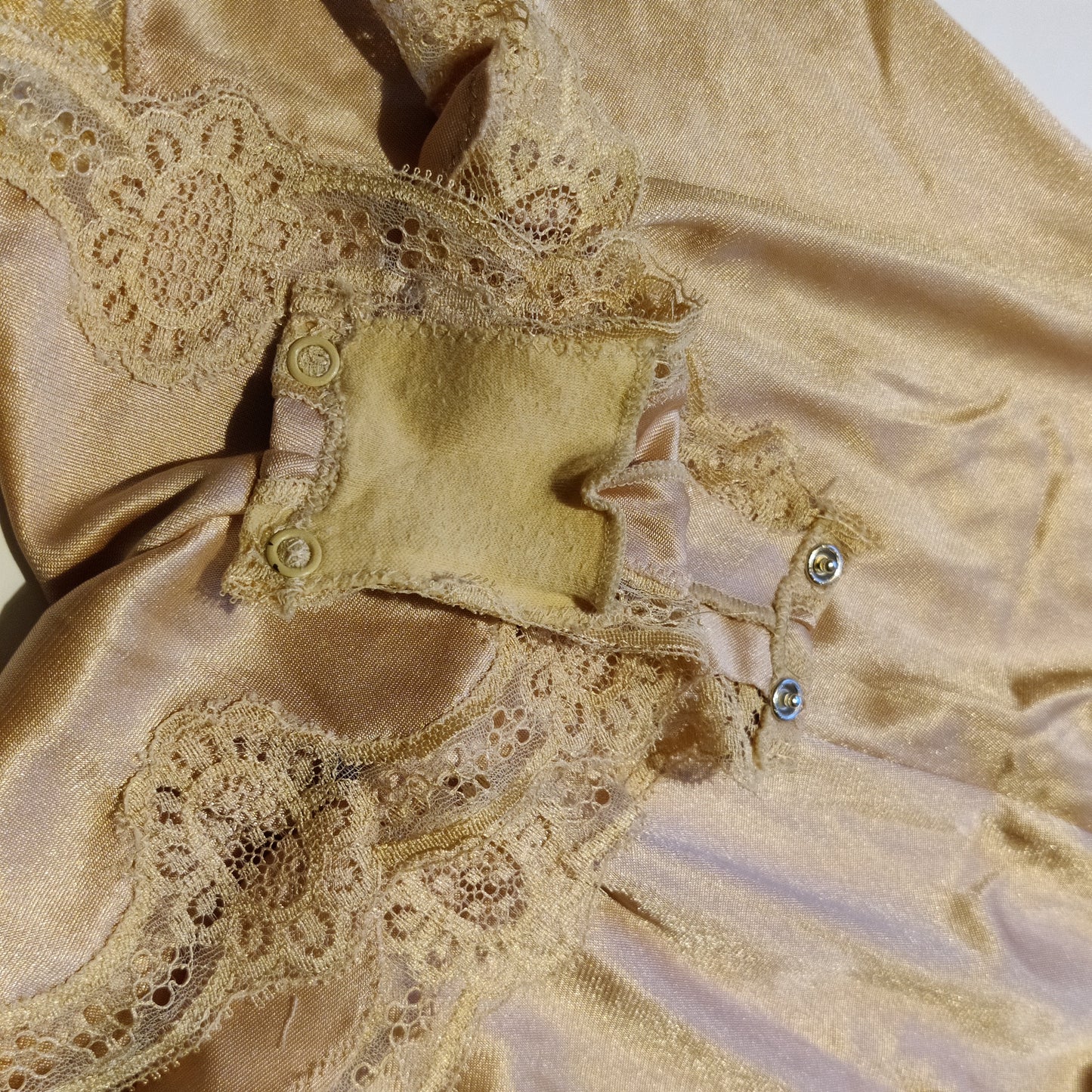 Vintage Sand/Nude 1970s Teddy/Camiknickers