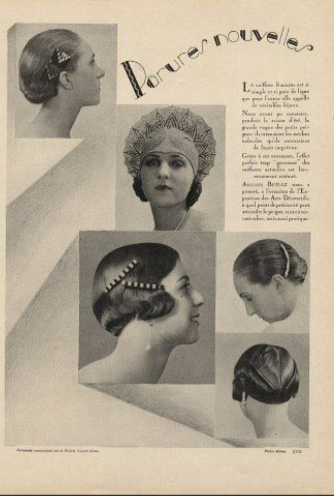 Blackbird Art Deco Barrette