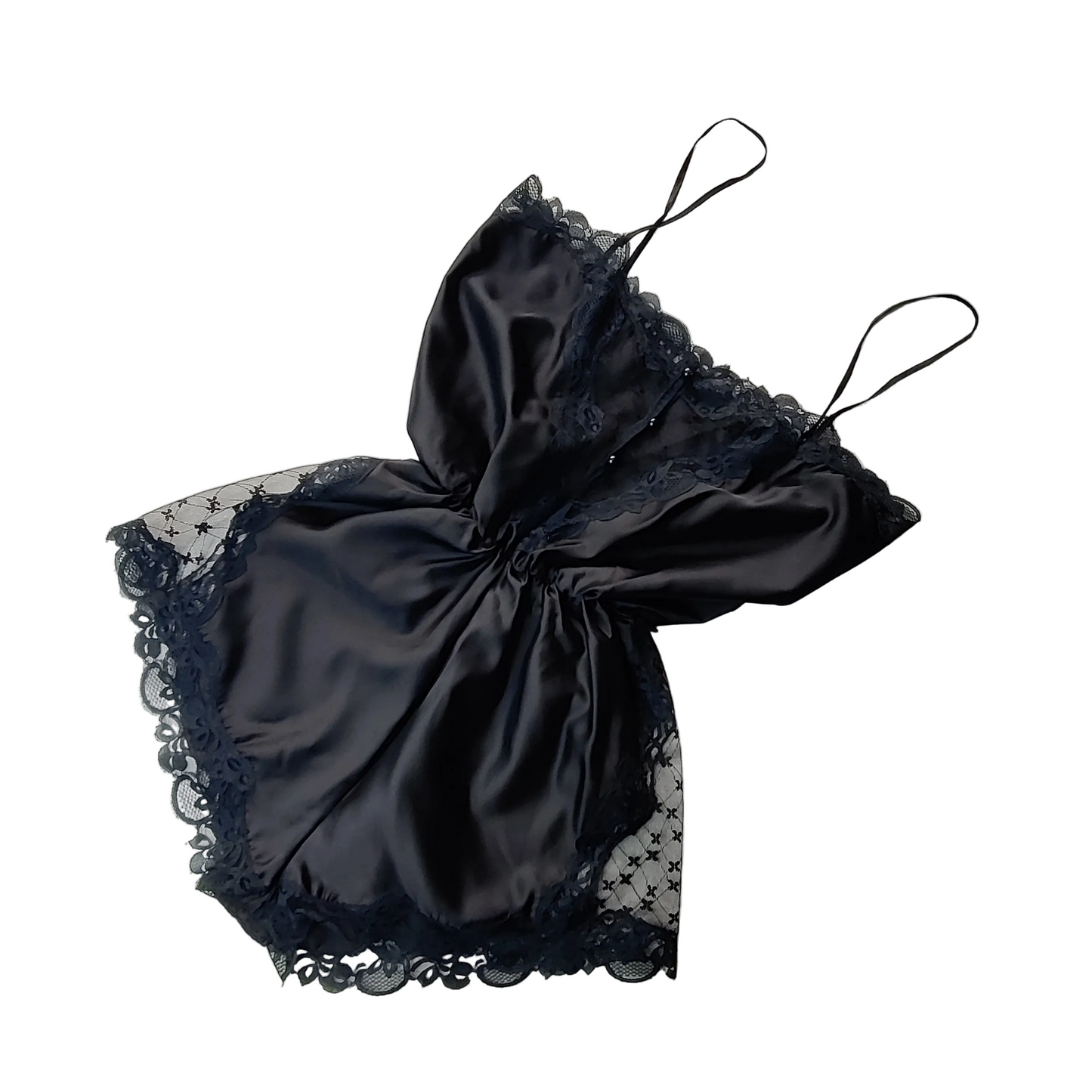 1970s Black Teddy/Camiknickers