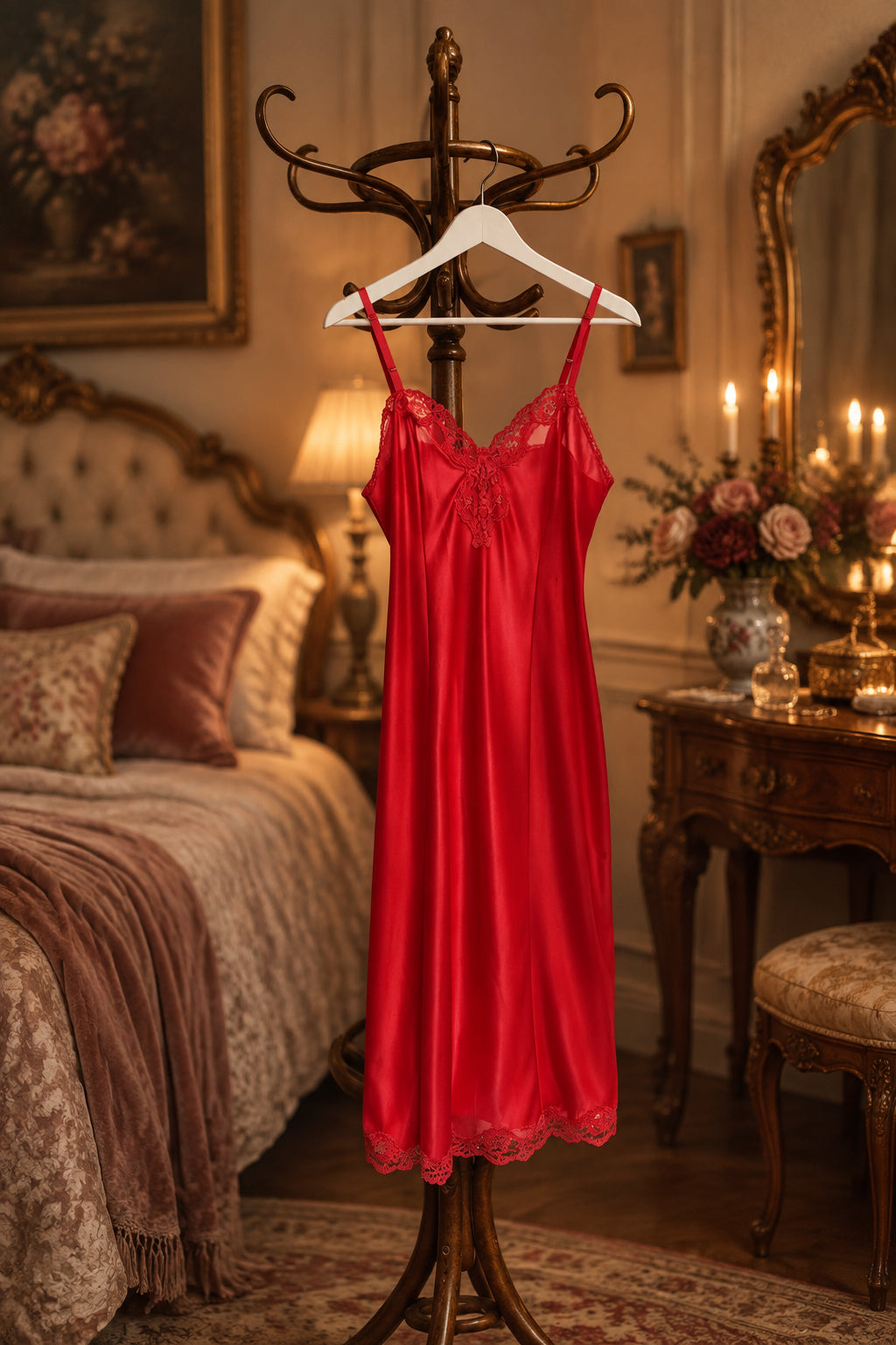 1960s Coral Red Slip
