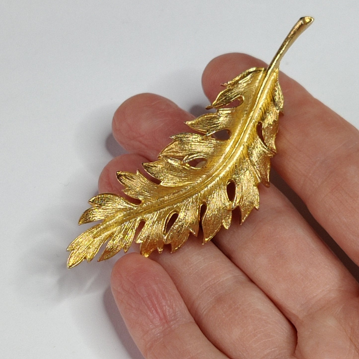 1960s Leaf Brooch by 'Coro'