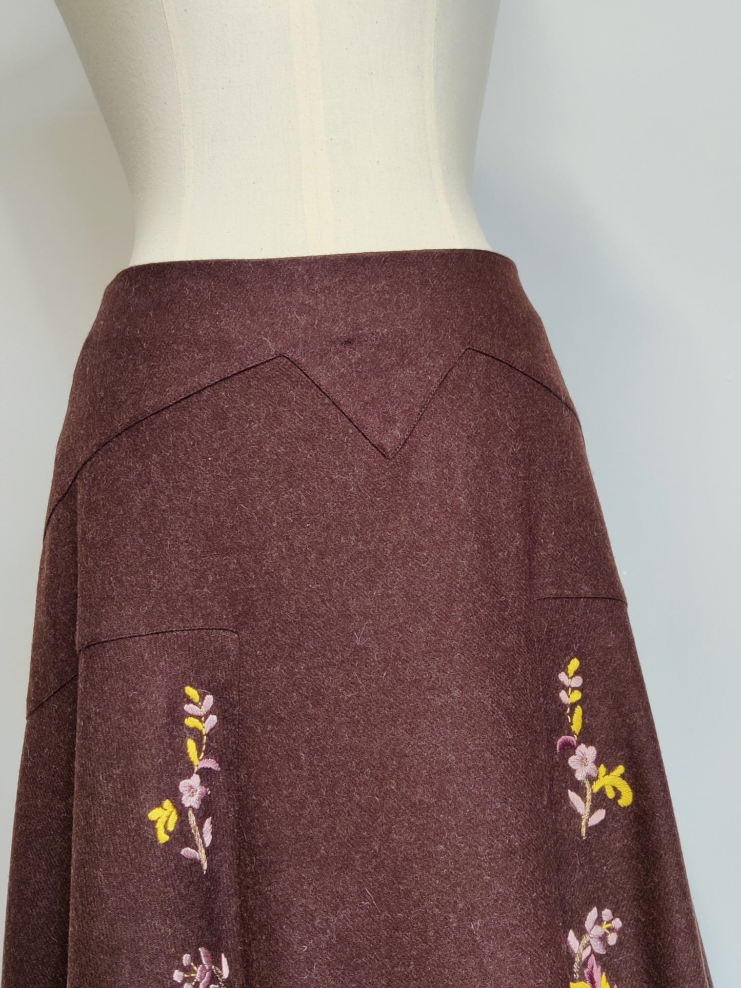 Megan Park Embroidered Skirt