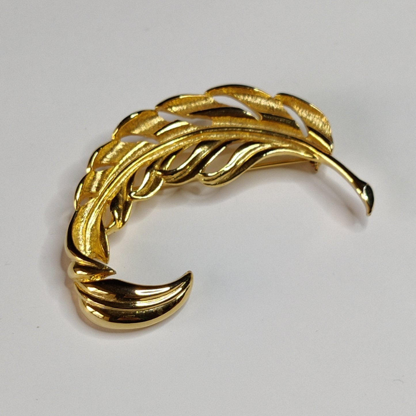1960s Leaf Brooch