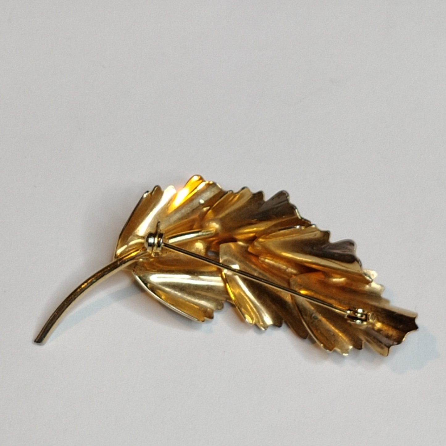 1960s Leaf Brooch