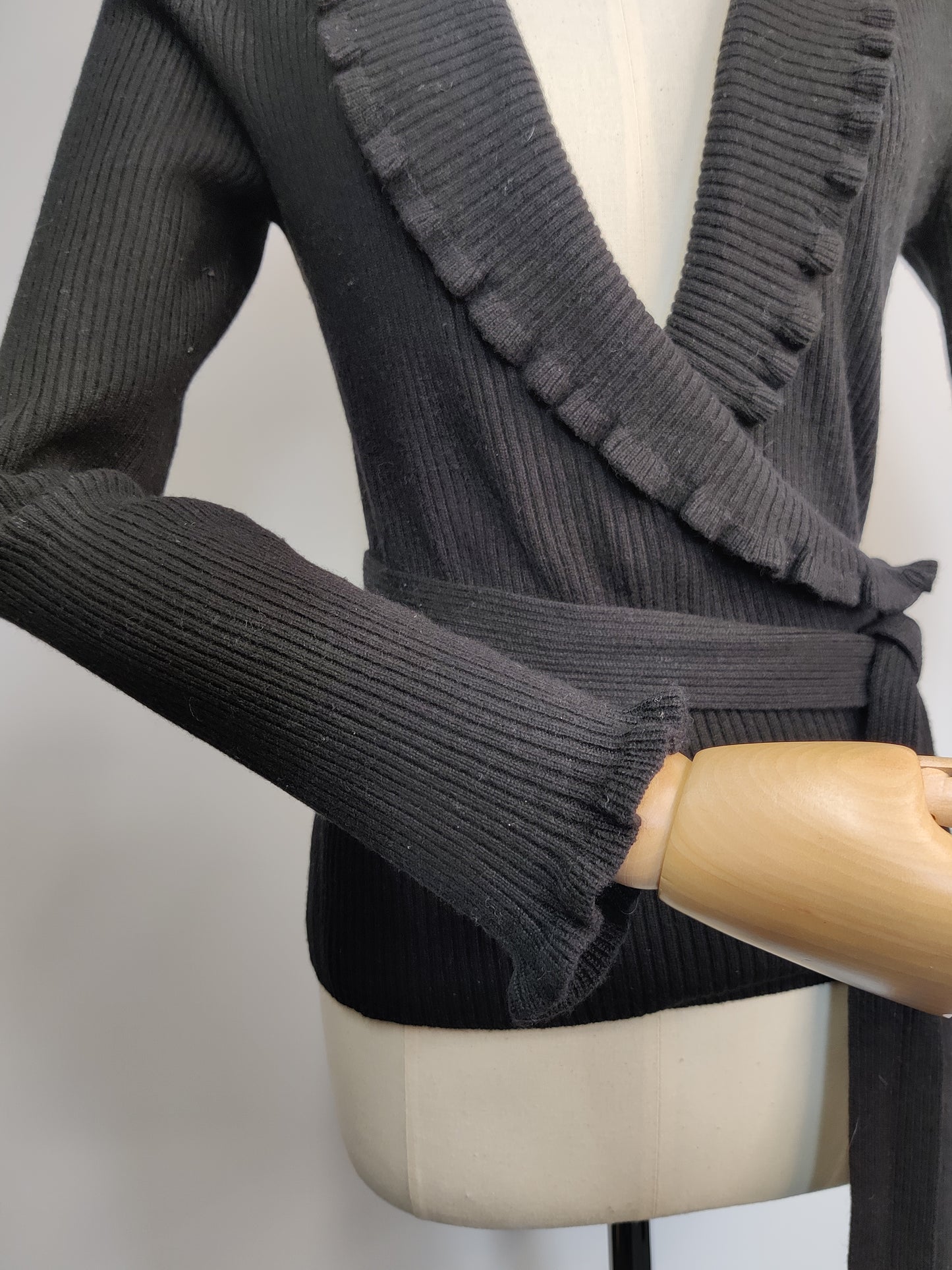 Jaeger Silk/Cashmere Wrap Cardigan