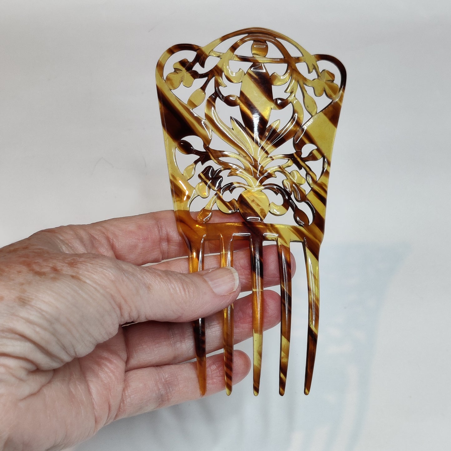 Art Deco Celluloid Hair Comb