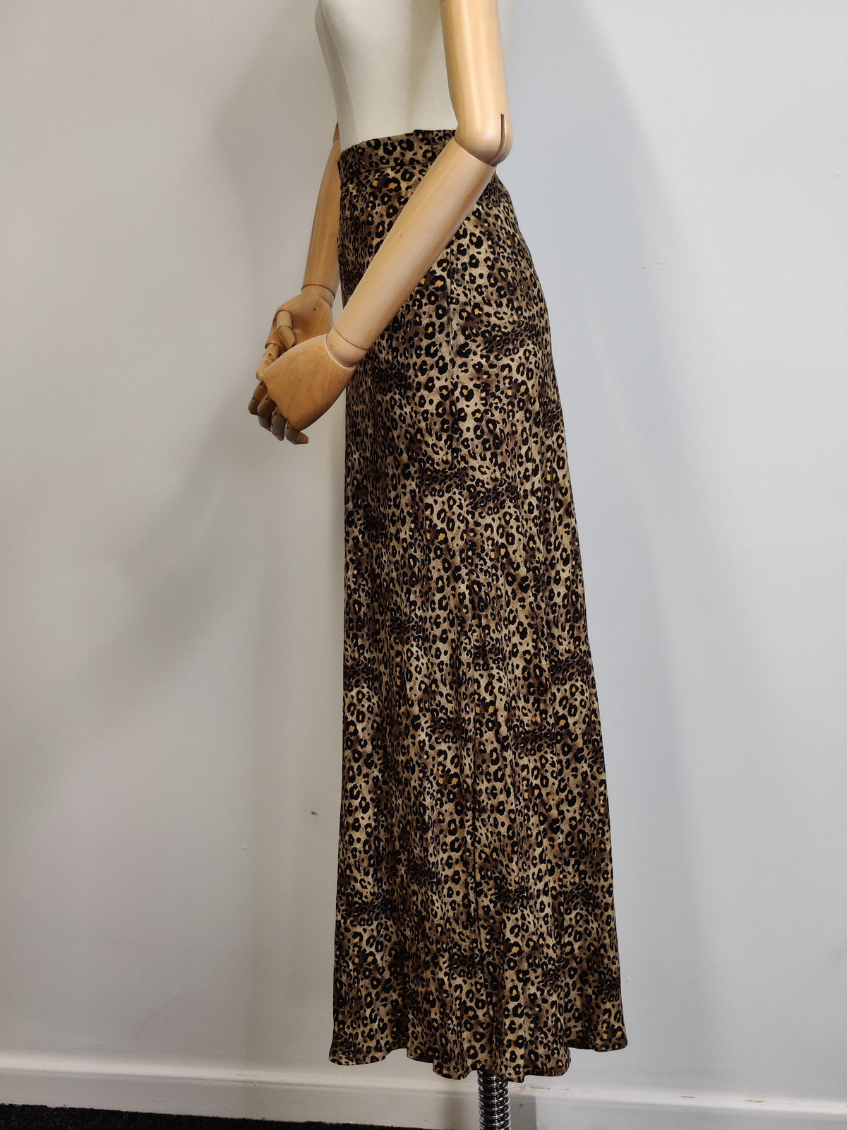 Vintage Betty Barclay Leopard Print Midi/Maxi Skirt
