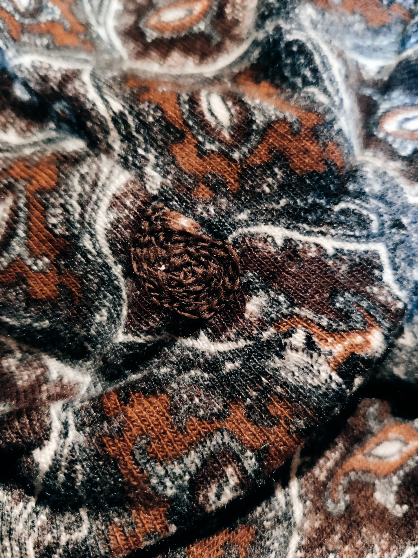 Perfect Print Cashmere Jumper 1960s/70s by Pringle