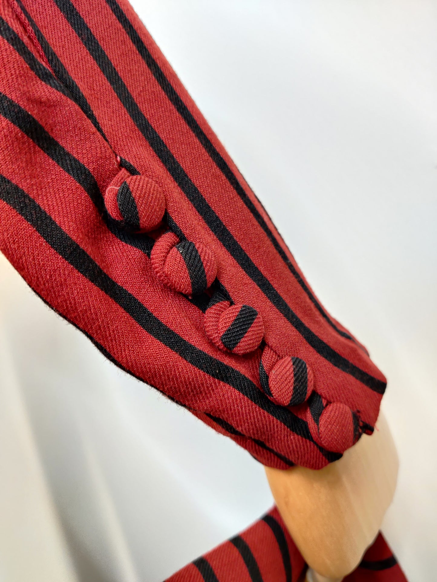 1930s Striped Dress