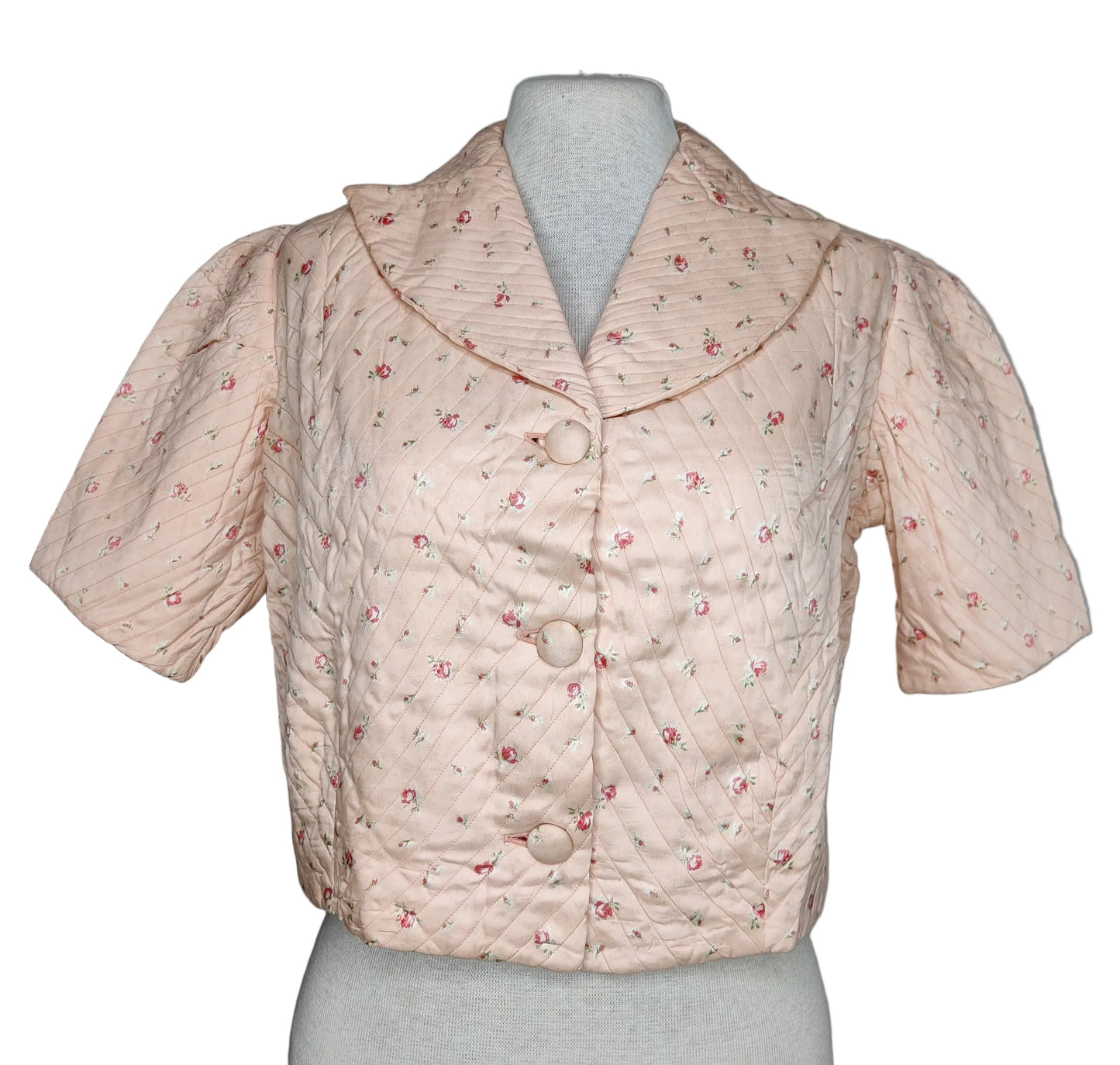 Vintage Floral Bed Jacket