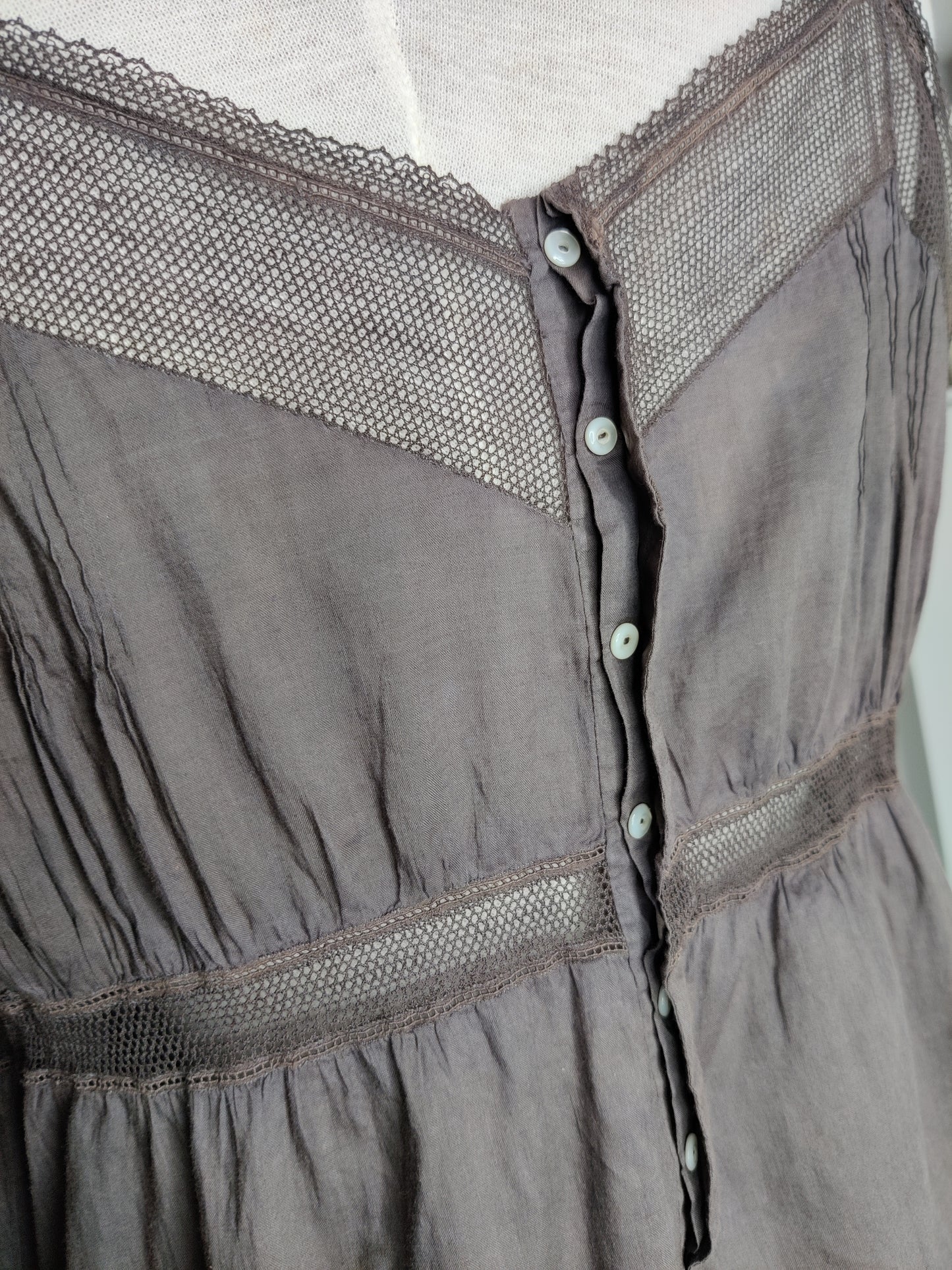 1920s Cotton Slip Dress