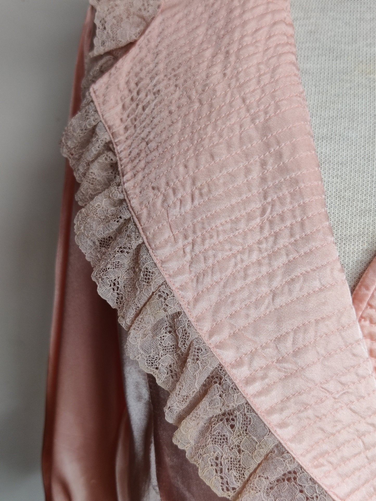 Vintage Satin Bed Jacket