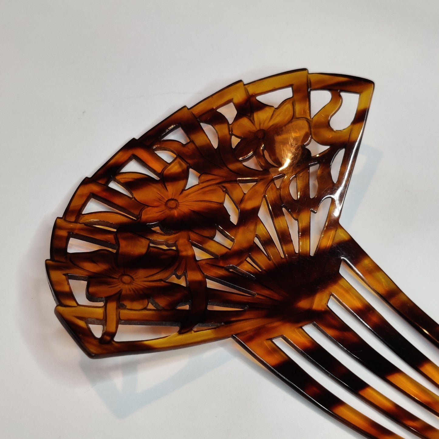 Art Deco Celluloid Hair Comb