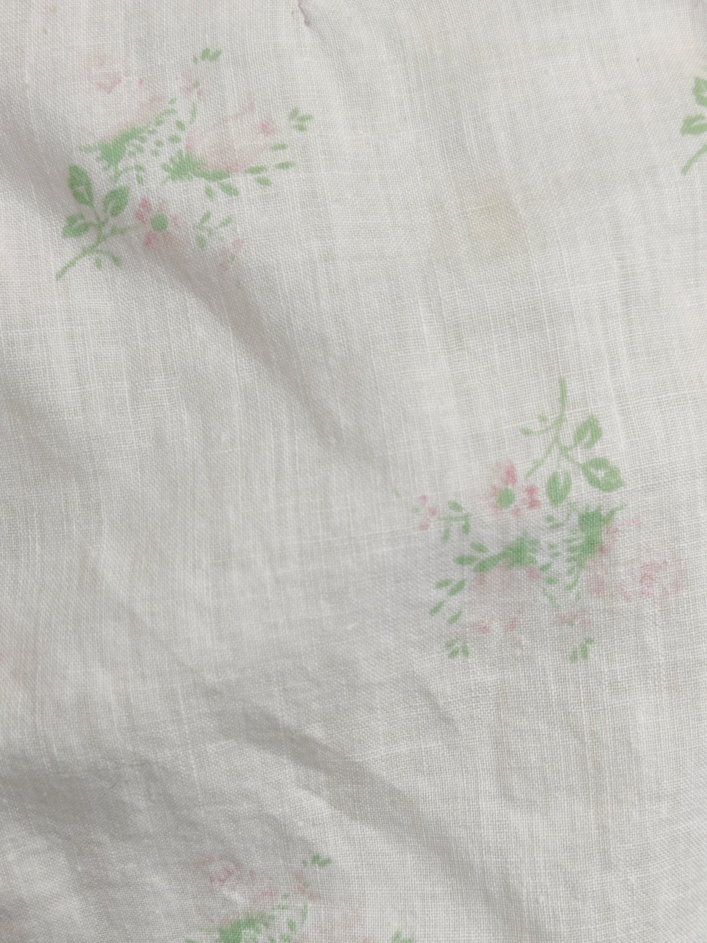 Antique Floral Cotton Bodice Top