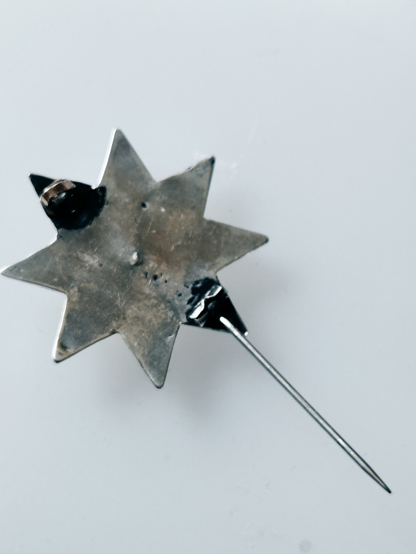 Antique Silver Star Brooch