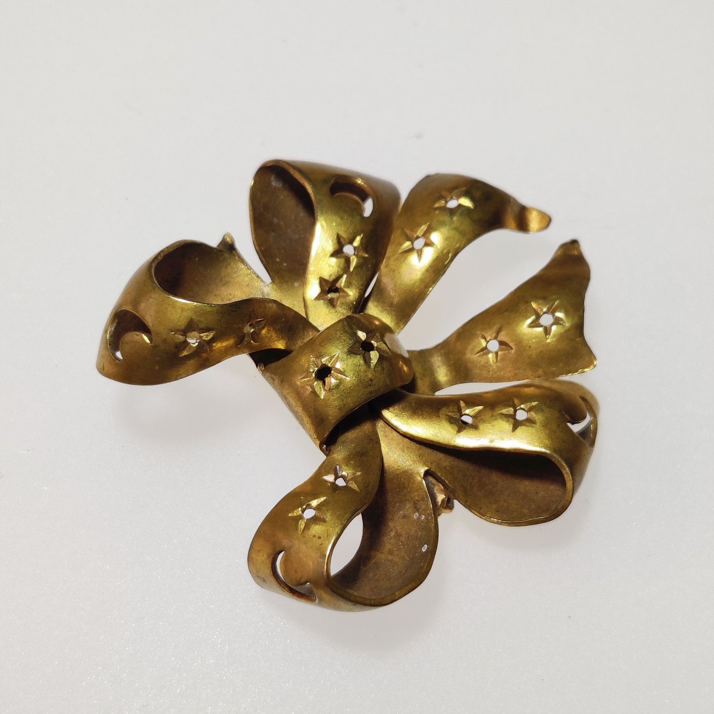 Vintage Celestial Bow Brooch