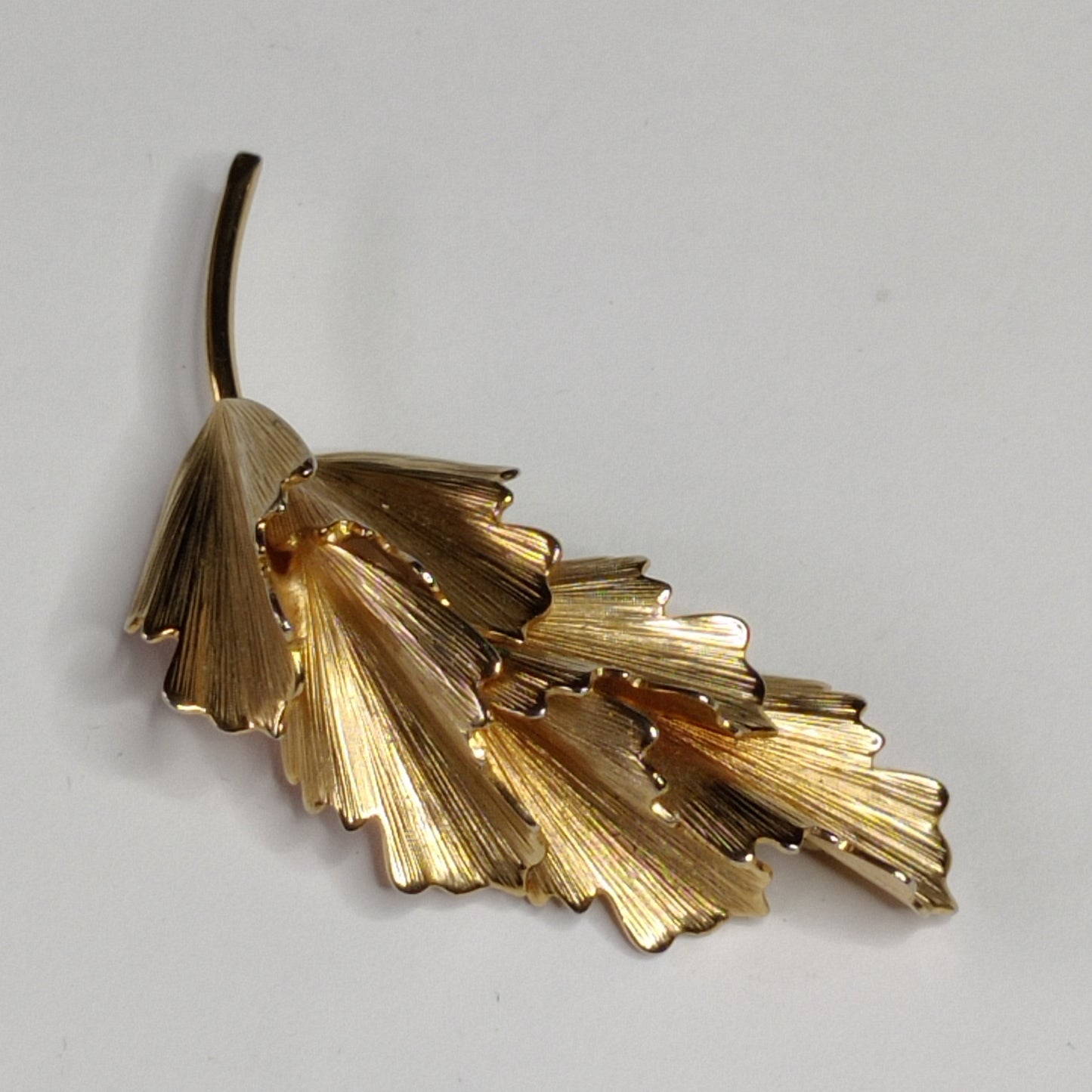 1960s Leaf Brooch