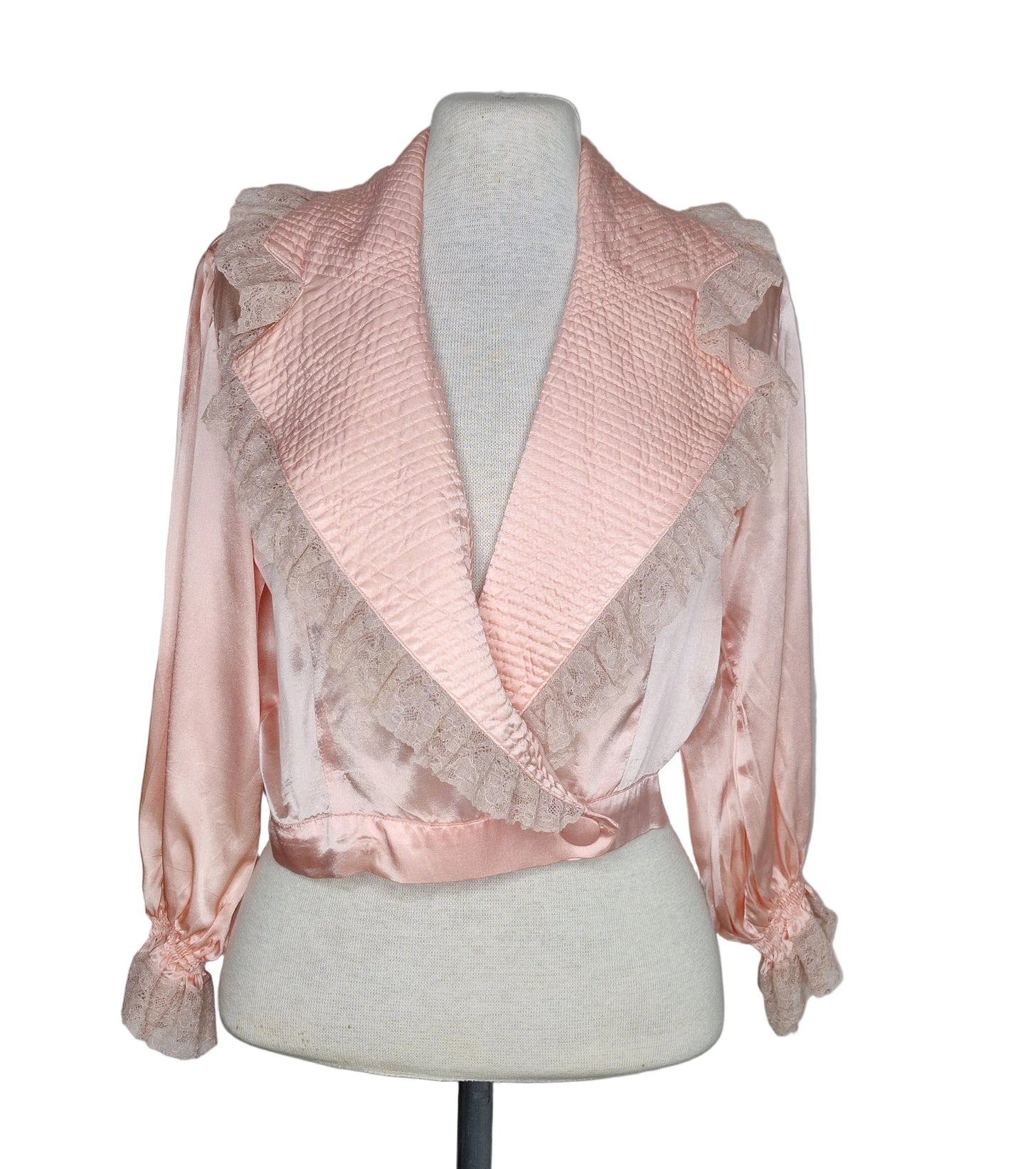 Vintage Satin Bed Jacket