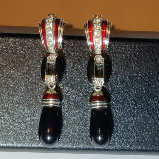 1980s Art Deco Style Earrings