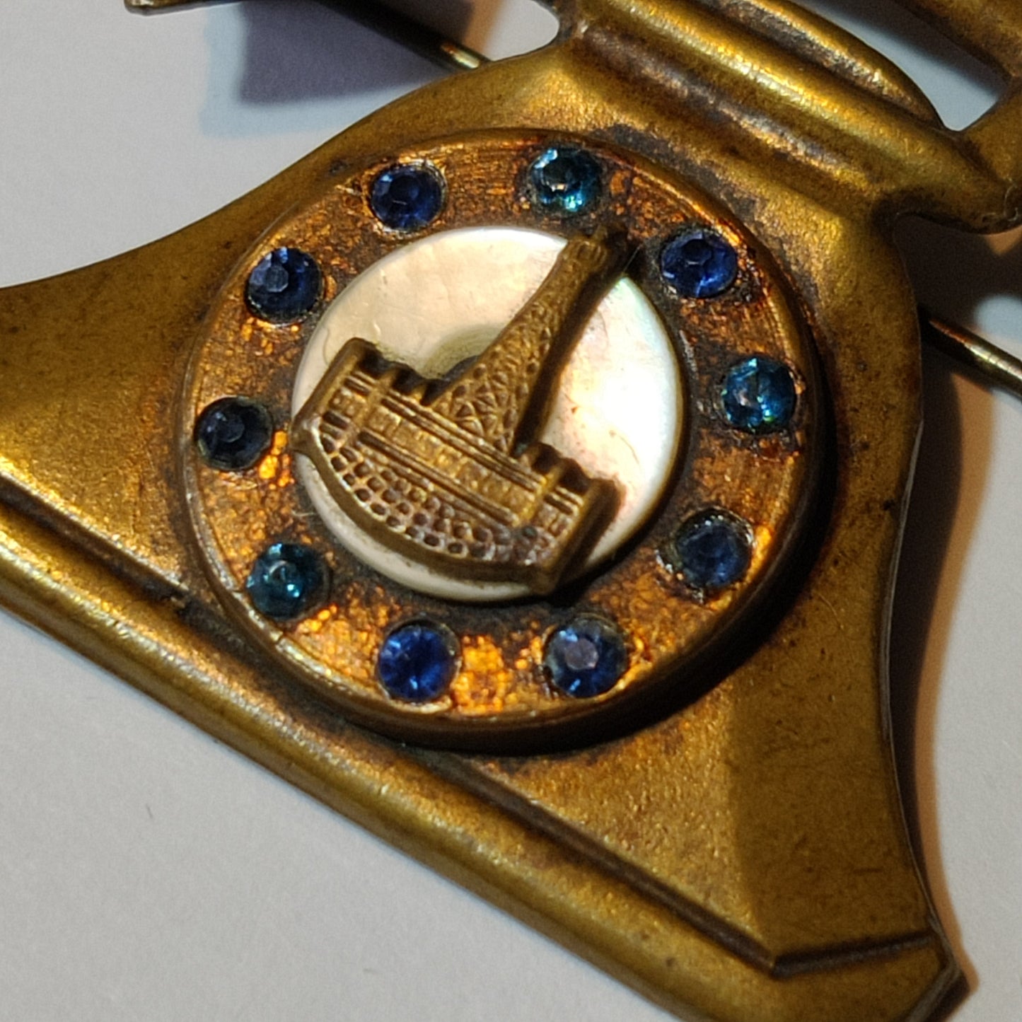 Vintage Telephone Brooch