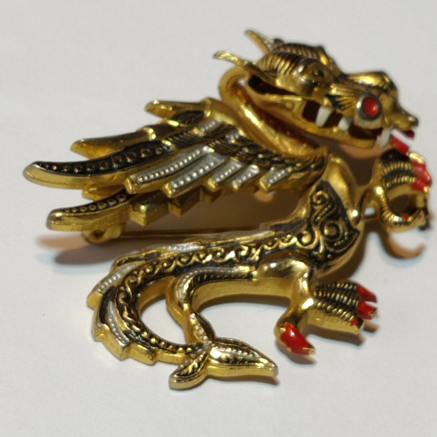 Vintage Dragon Brooch