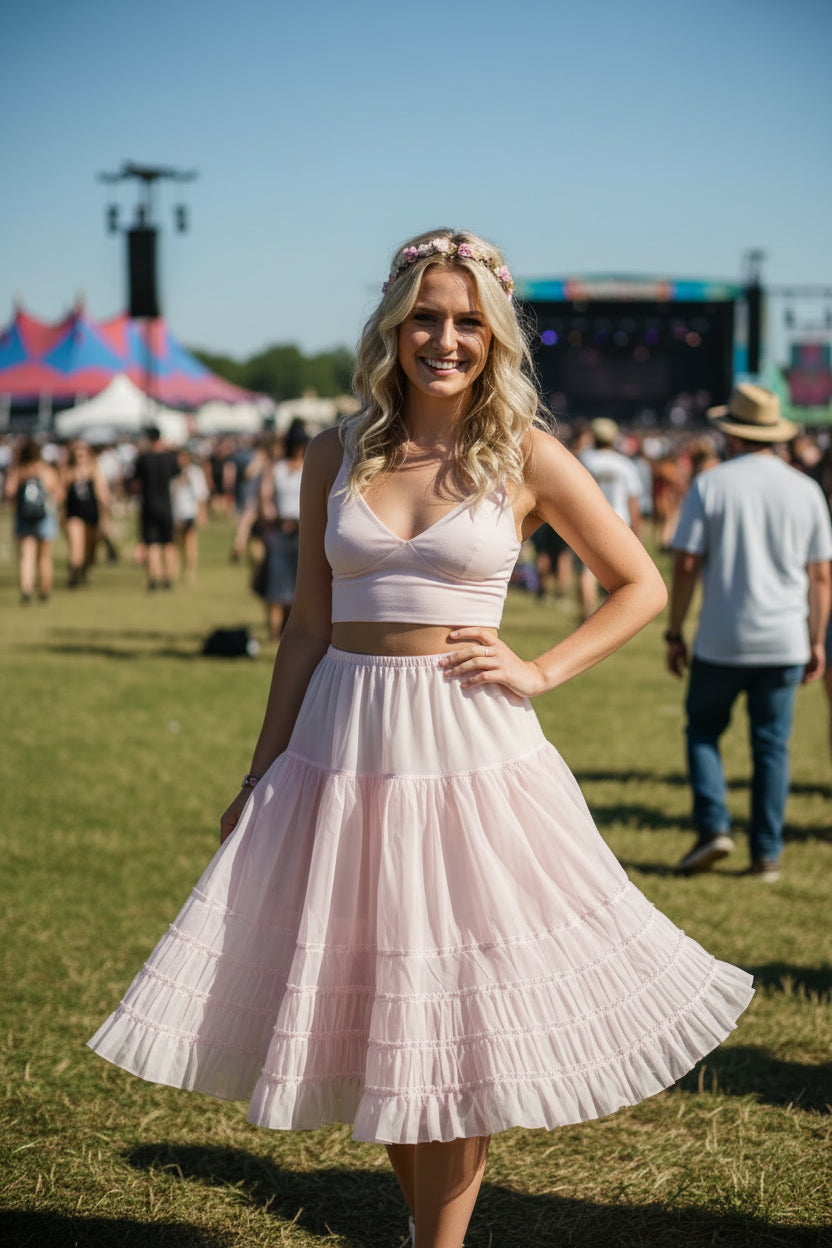 1950s Tiered Petticoat Skirt
