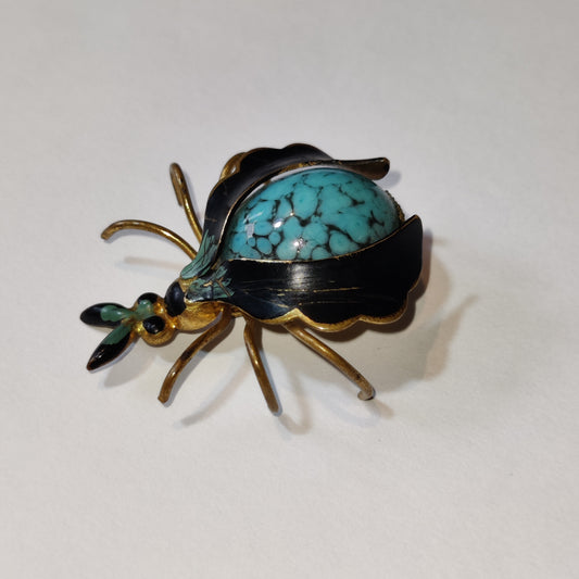 Vintage Beetle Brooch
