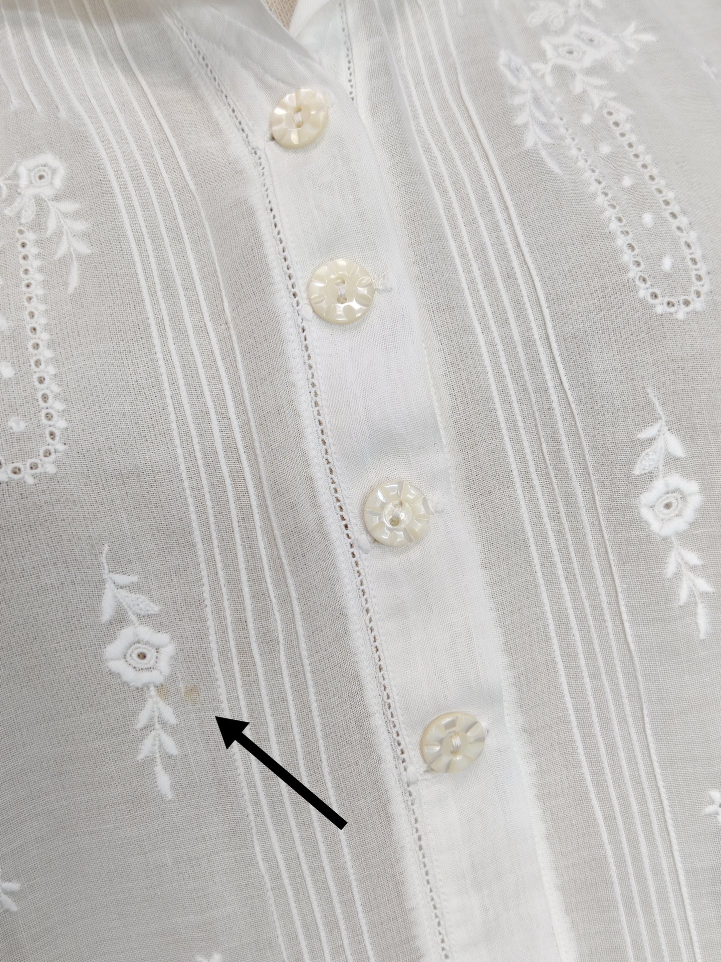 Antique Whitework Embroidered Blouse